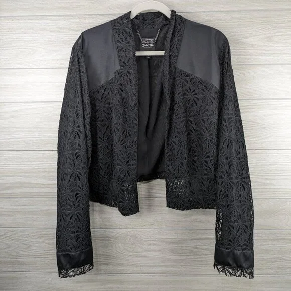 Isabel Toledo for Lane Bryant Lace & Satin Bolero Jacket - Picture 1 of 9